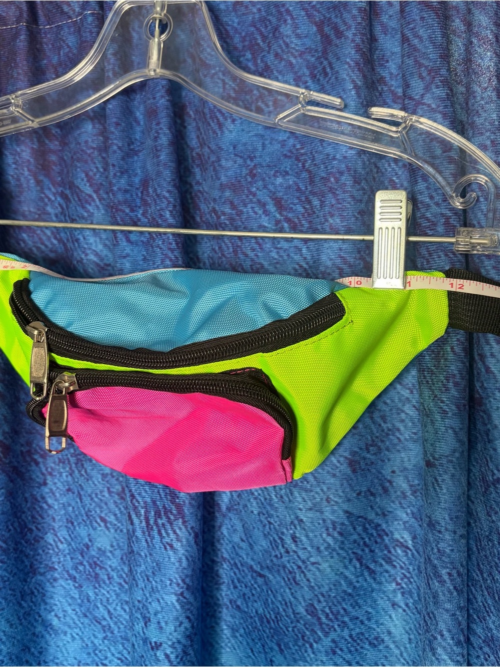 Neon Colorblock Fanny Pack - Blue, Lime, Pink